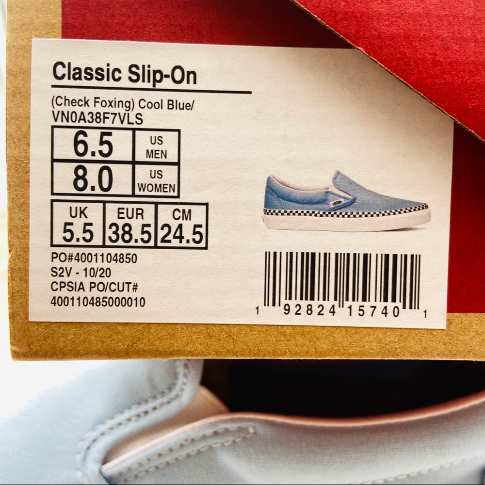Vans Classic Slip-On Check Foxing - Picture 6 of 6